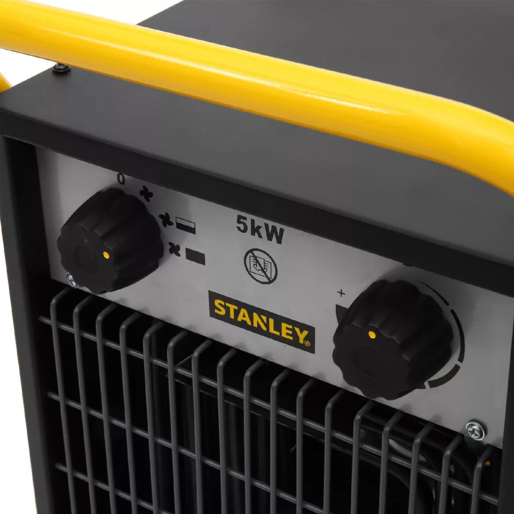 STANLEY ST-05-400-E hordozható elektromos ventilátoros ipari fűtőtest, 2500W/5000W, IPX4 védelem - Image 2